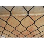 Anti UV Ferrule Black Oxide Wire Rope , Woven Wire Rope Zoo Mesh CE Approved for sale