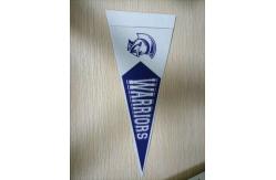 China 150D Polyester Advertising Sports Pennant Flag Triangle Shape supplier