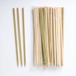 Natural Safe Disposable Custom Flat Bamboo Skewer Sticks For Bbq for sale