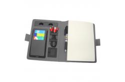 China 5W Waterproof Padfolio With Power Bank , Multifunctional Notebook Wireless Charger supplier