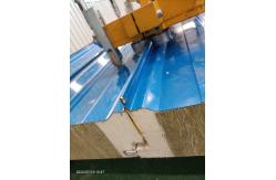 China Waterproof Rockwool Sandwich Panel 50mm For Wall And Roof supplier
