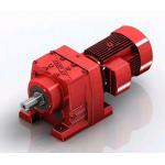 Bevel Helical Geared Motor Speed Reductor With Shaft Red Power Transmission Parts for sale