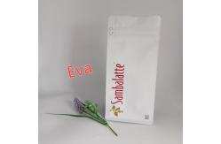 China Resealable Zipper Stand Up Bags Flat Bottom For Animal Feed Packaging supplier
