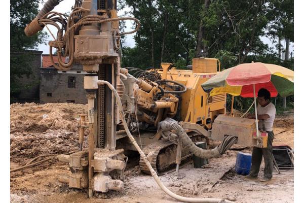 Highway Guardrail 123KW Micropile Drill Rig