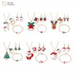 Holiday Gifts Christmas Jewelry Set For Womens Earrings Rings Bracelets Necklace for sale