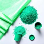 PP PET Food Packaging Film Fluorescent Masterbatch Granules Grass Green for sale