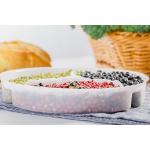 Hot Foods Disposable Plates With Dividers Oil Resistant Diameter 160mm for sale