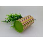 Recyclable Kraft Paper Tube Packaging  With Moverable PP Lid For Arts for sale