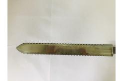 China Stainless Steel Double Serrated Uncapping Knife with Wooden Handle for Honey Uncapping supplier