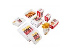China Customized Size Burger Box Disposable Food Fast Food Fried Chicken Box supplier