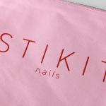 Custom Logo Makeup Pink Zipper Packaging Bag For Cosmetic for sale