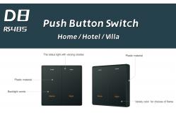 China D8 Electrical Wall Switch RS485 Modbus Light Switch Push Button Style supplier