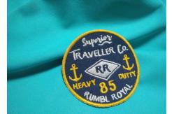 China Customized Silk / Nonwoven Embroidered Uniform Patches Military Hat Patches supplier
