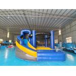 Fireproof Commercial Inflatable Bouncer Moonwalk Cartoon Theme With Rotary Slide Combo