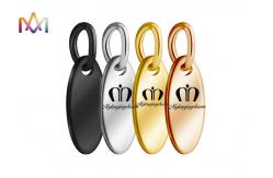 China SS304 Oval Dangle Plated Custom Engraving Charms supplier