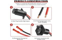 China 12v Trolling Motor Plug Receptacle Minn Kota Marine Waterproof Quick Connect supplier