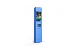 China 21 Inch Face Recognition Machine Infrared Contactless Thermometer Kiosk With Dispenser supplier