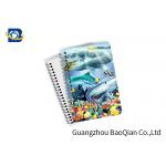 Eco Friendly Paper 3D Lenticular Notebook Ocean / Animal Pattern With Spiral for sale