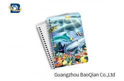 China Eco Friendly Paper 3D Lenticular Notebook Ocean / Animal Pattern With Spiral supplier