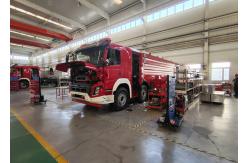 China Manual Transmission 15 Tons Water Tanker Fire Truck with Separate Crew Cabin supplier