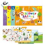 Learn Knowledge Reusable Sticker Book Paper Stimulate Creativity CMYK Printed for sale