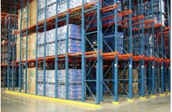 China 3500mm Width SS400 4000KGS Warehouse Drive In Racking supplier