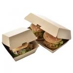 Fast Food Packaging Solution Eco-Friendly Burger Box with Customizable Design and Biodegradable Material for sale
