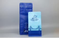 China Customized Stand Pouch Valve Coffee Bag With Side Zipper For Caoffee Beans Food Packaging supplier