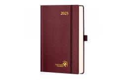 China Custom Daily Weekly Schedule Yearly Agenda A5 Hardcover Planner 2023 In Bordeaux supplier
