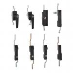 Swing Handle Electrical Panel Door Lock Powder Coated Silver And Black for sale