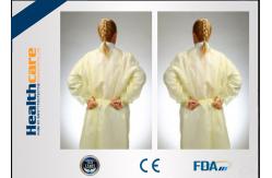 China Non - Irritating Disposable Isolation Gowns Non-woven 16-70G Patient Exam Gowns  supplier