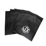 Matte Black Three Side Seal Cable USB Plastic Packaging Bags With Zipper