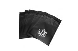 China Matte Black Three Side Seal Cable USB Plastic Packaging Bags With Zipper supplier