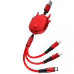 3A Multiple 1.20m Fast Charging USB Cables Black Red Or Custom for sale