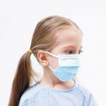 Blue Melt Blown Non Woven Fabric Children Face Mask for sale