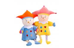 China 35cm Clown Plush Doll Plush Toys Pacify Circus Clown Doll 100% PP Cotton supplier