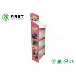 4C Offest Printing Cardboard Floor Displays Eco - Friendly Recyclable For Snacks for sale