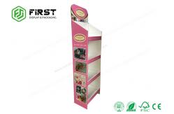 China 4C Offest Printing Cardboard Floor Displays Eco - Friendly Recyclable For Snacks supplier