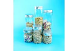 China 65mm Plastic Screw Cap Jars For Snack Beans Salt supplier