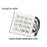 Full Function Computer Vandal Resistant Industrial Pc Keyboard In 16 Keys , Usb Interface for sale