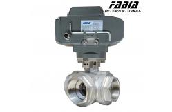 China Electric High Pressure 3 Way Ball Valve supplier