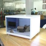 Weather Proof Transparent LCD Screen With Energy Saving LED Backlight for sale
