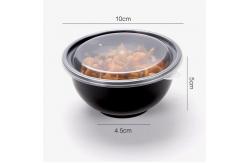 China 48oz Black Disposable Takeout Containers Easy Open Plastic Food Container supplier