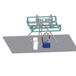 plastic water tank rock n roll rotomolding machine  for Sales