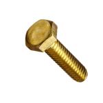 Solid Brass Hex Head Screws Bolts DIN933 Brass Hex Bolt for sale
