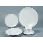 KX Series 20Pcs Irregular White Porcelain Dinnerware Sets