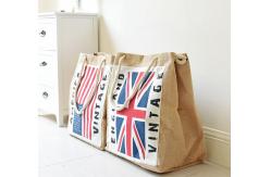 China Canvas Jute burlap shopping tote bag luggage travel handbag supplier