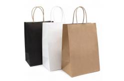 China Heat Seal Takeaway Printed Paper Carrier Bags Matt Lamination Recyclable supplier