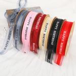 Printed letters, bows, ribbons, jacquard ribbons, packaging ribbons, clothing, cakes, ribbons, gift boxes, wholesale ribbons for sale