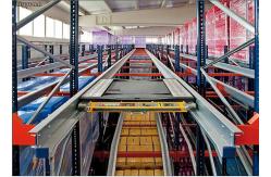China Radio Shuttle Metal Pallet Rack , Material Racking System Custom Design supplier